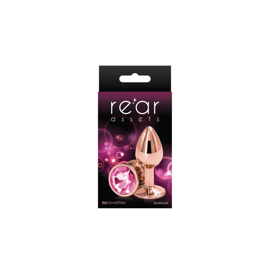 Анальна пробка NS Novelties Rear Assets - Rose Gold - Small - Pink