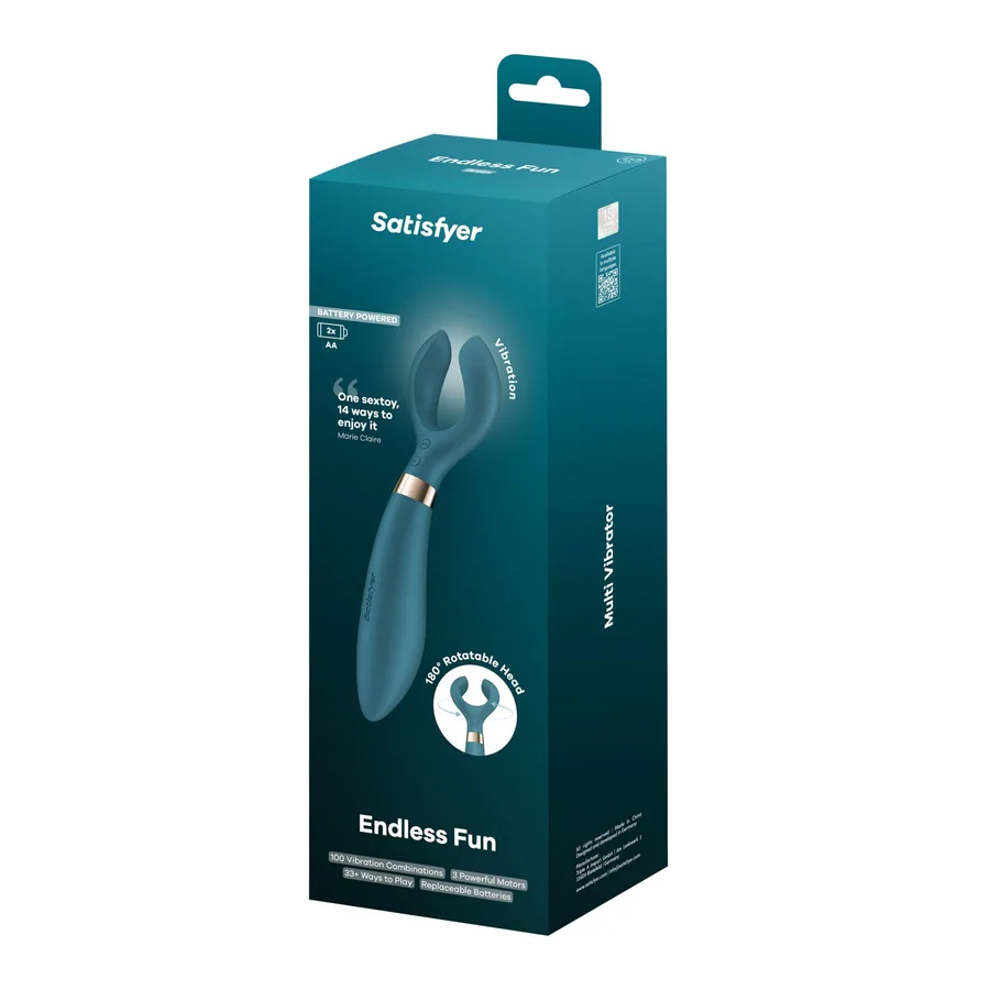 Вібратор для пар Satisfyer Endless Fun Battery Series, три мотора, багатофункціональний