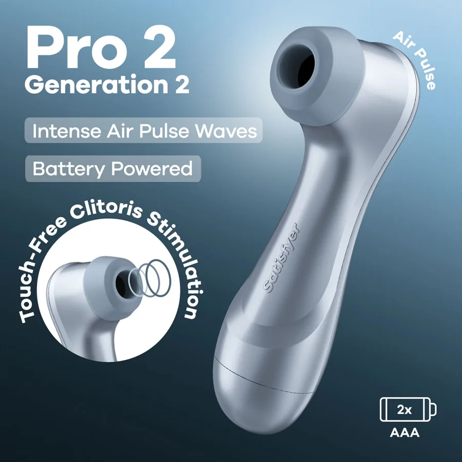 Вакуумный клиторальный стимулятор Satisfyer Pro 2 Generation 2 Battery Series Light Blue