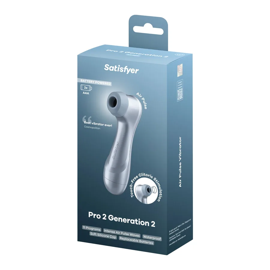 Вакуумный клиторальный стимулятор Satisfyer Pro 2 Generation 2 Battery Series Light Blue