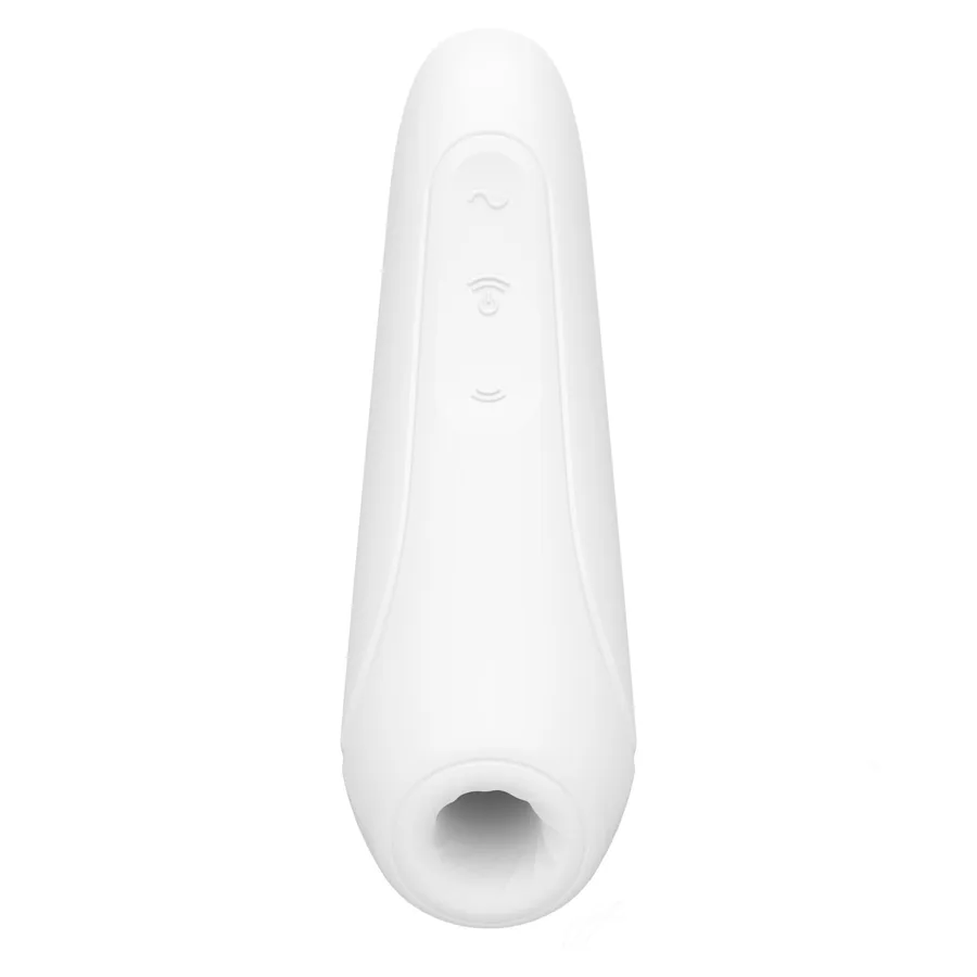 Вакуумний кліторальний стимулятор Satisfyer Curvy 1+ White з керуванням через інтернет