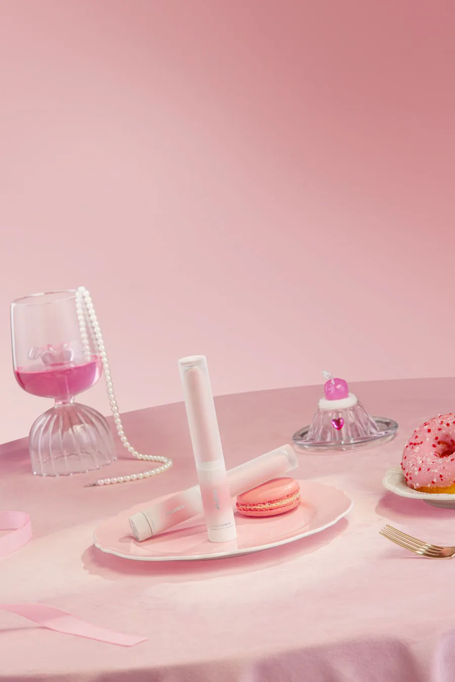 Ліпстик-вібратор KISSTOY Pop Cherry, 7 режимів, 2 мотори, гнучкий, підігрівання