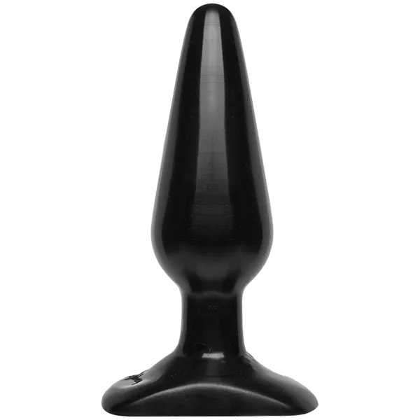 Анальная пробка Doc Johnson Smooth Classic Medium - Black, макс. диаметр 4,2см