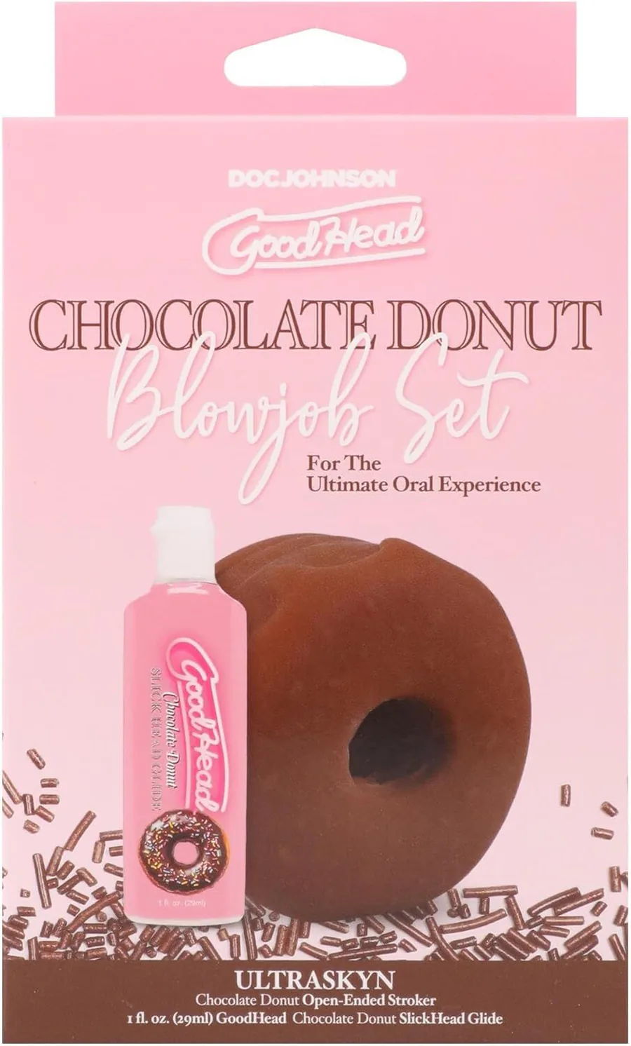Набор для минета Doc Johnson GoodHead Chocolate Donut Blowjob Set