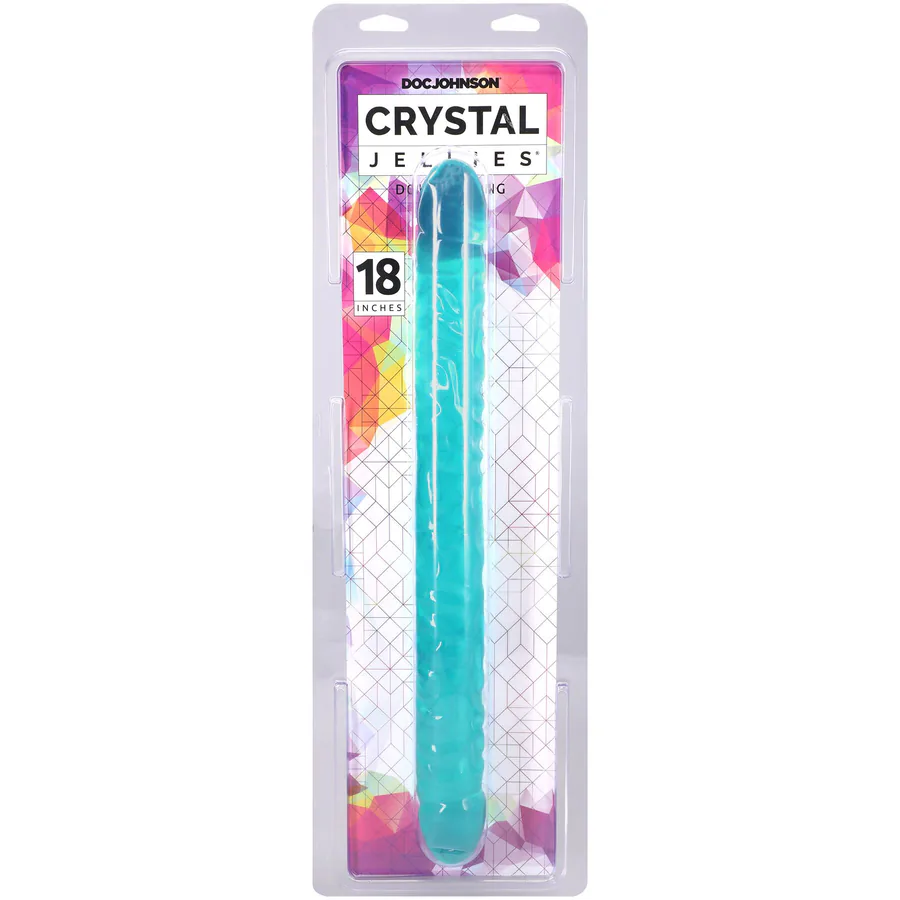 Фалоімітатор двосторонній Doc Johnson Crystal Jellies Double Dong