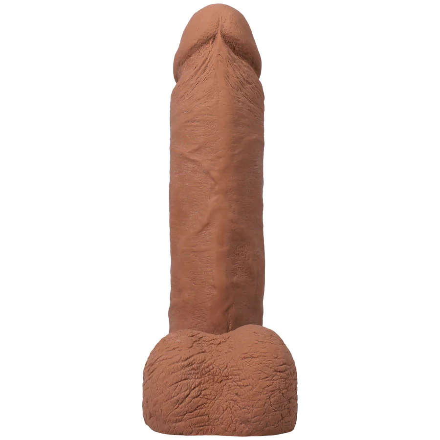 Фаллоимитатор Doc Johnson The Realistic Cock ULTRASKYN - 8 Inch with Balls Caramel