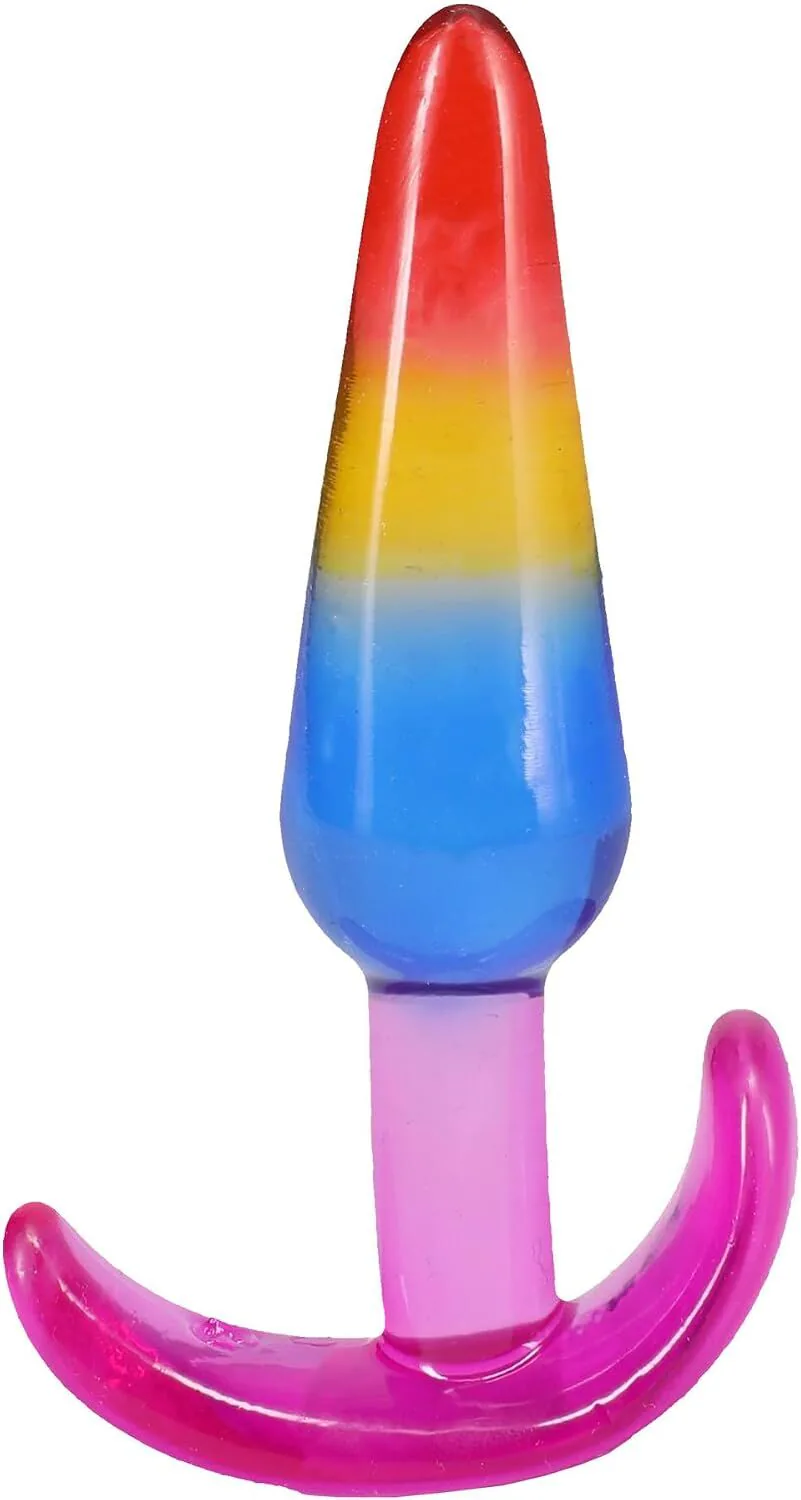 Набір анальних пробок Doc Johnson Crystal Jellies - Anal Trainer Set - Rainbow