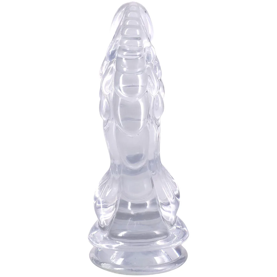 Фентезійний фалоімітатор Doc Johnson Crystal Jellies - Invader Dong 8.5 Inch - Clear