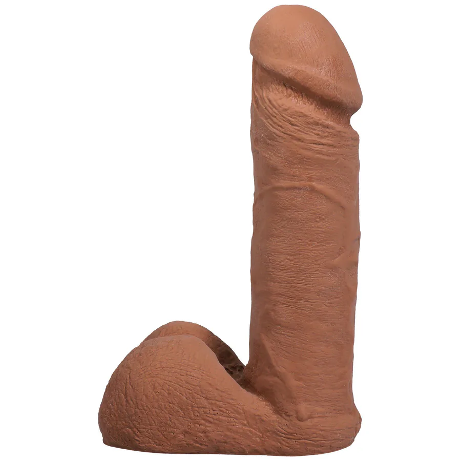 Фалоімітатор Doc Johnson The Realistic Cock ULTRASKYN - 6 Inch with Balls Caramel