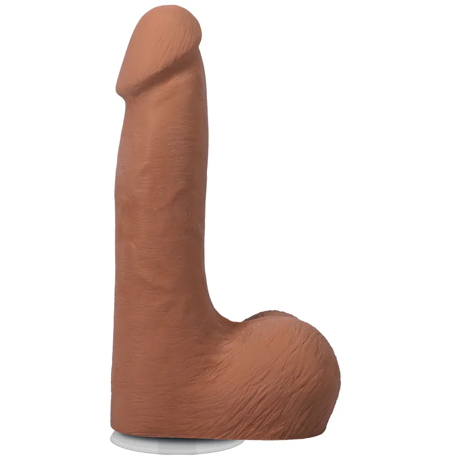 Фаллоимитатор Doc Johnson The Realistic Cock ULTRASKYN - 7 Inch with Balls Caramel
