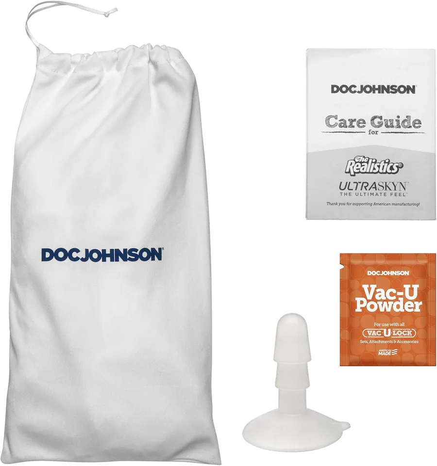 Фалоімітатор, що кінчає Doc Johnson The Realistic Cock ULTRASKYN - Squirting 9,5 Inch Chocolate