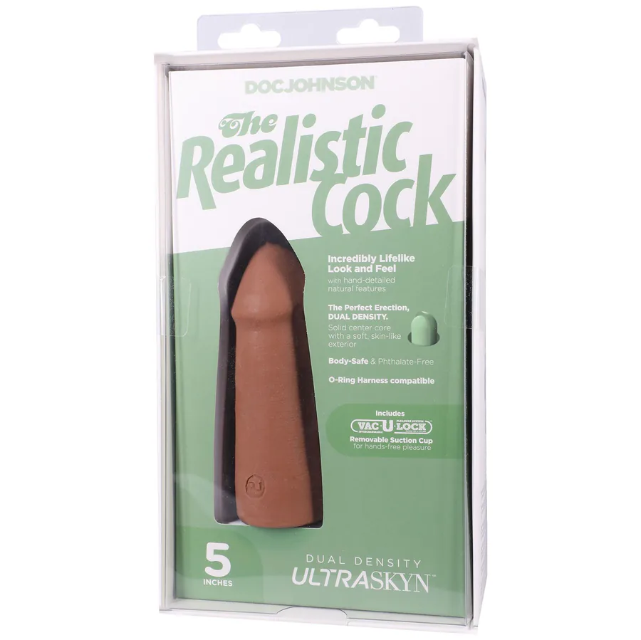 Фаллоимитатор Doc Johnson The Realistic Cock ULTRASKYN - 5 Inch Caramel