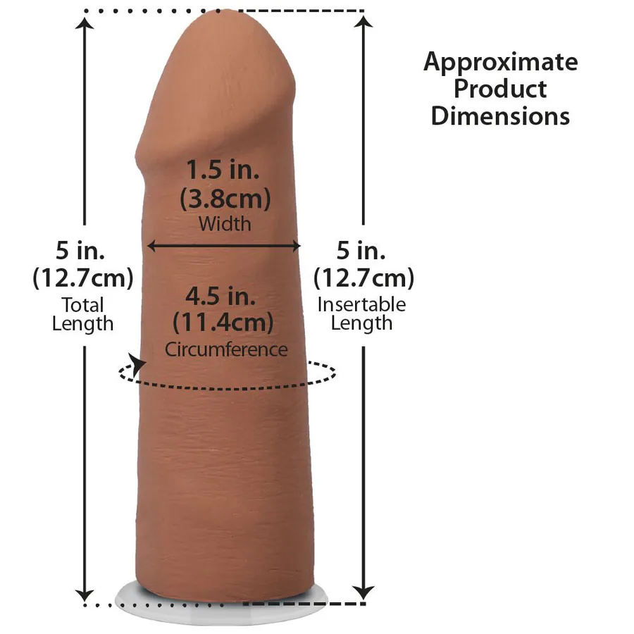 Фаллоимитатор Doc Johnson The Realistic Cock ULTRASKYN - 5 Inch Caramel