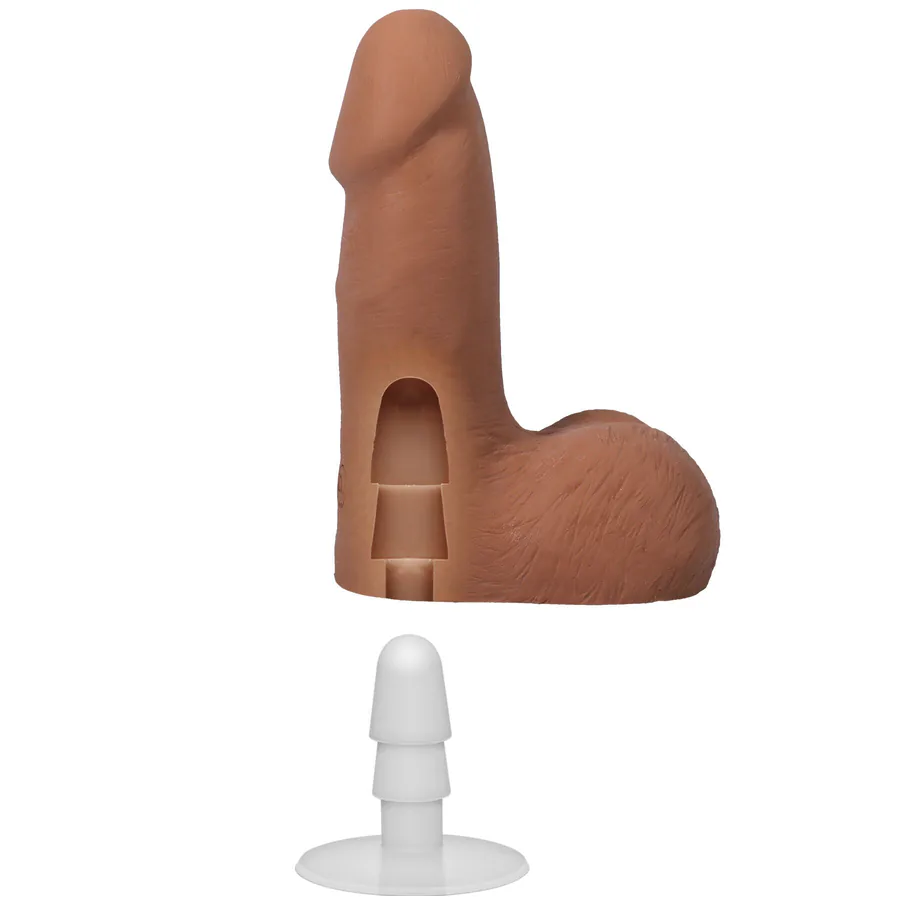 Фаллоимитатор Doc Johnson The Realistic Cock ULTRASKYN - 5 Inch with Balls Caramel