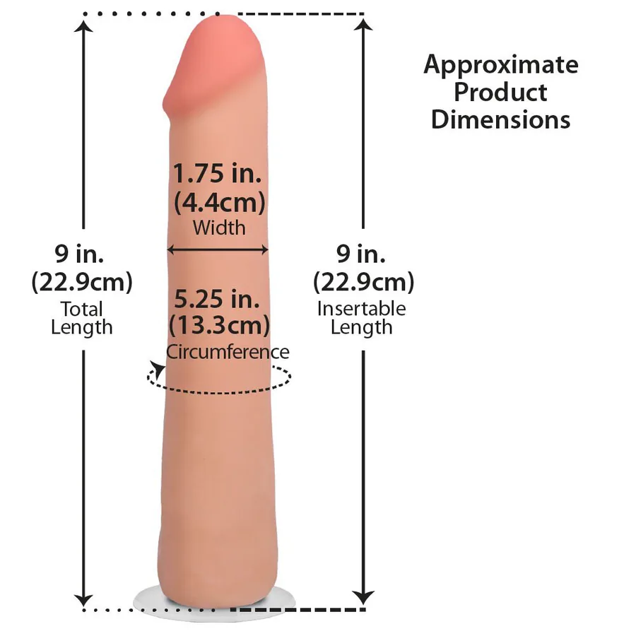 Фалоімітатор Doc Johnson The Realistic Cock ULTRASKYN - 9 Inch Vanilla