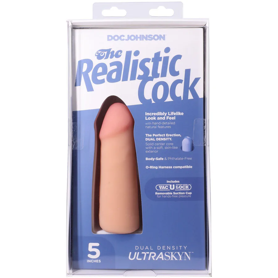 Фалоімітатор Doc Johnson The Realistic Cock ULTRASKYN - 5 Inch Vanilla