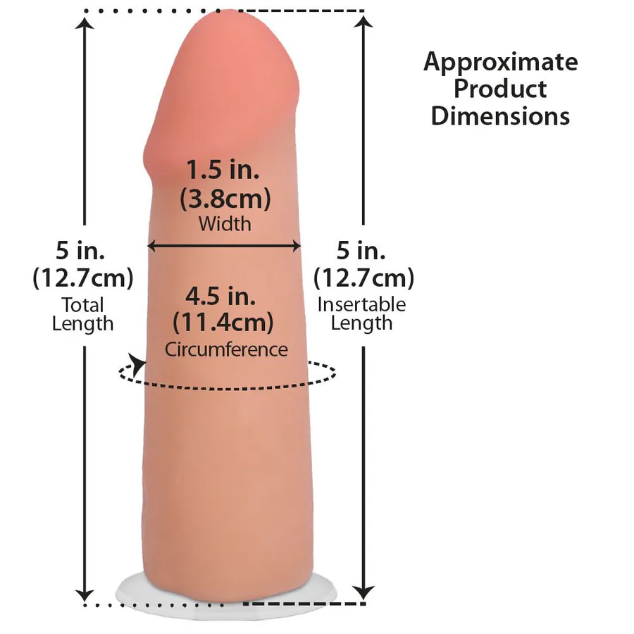 Фалоімітатор Doc Johnson The Realistic Cock ULTRASKYN - 5 Inch Vanilla