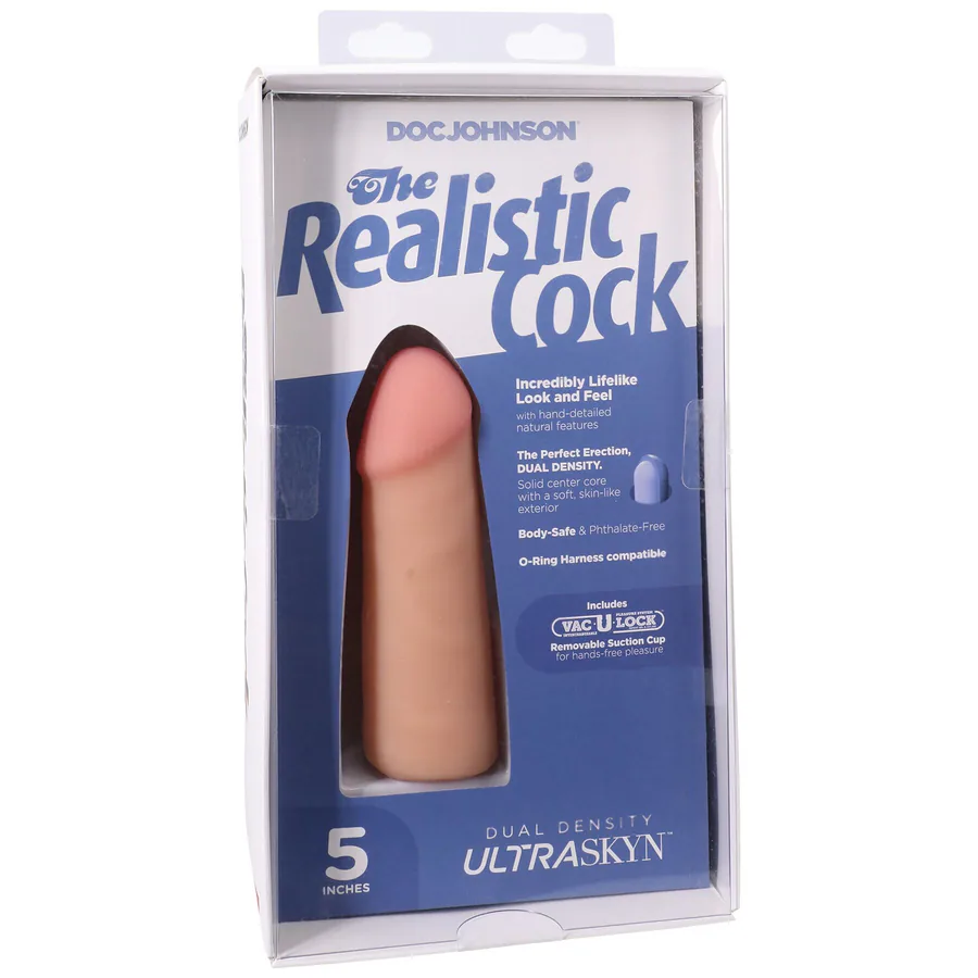 Фалоімітатор Doc Johnson The Realistic Cock ULTRASKYN - 5 Inch Vanilla