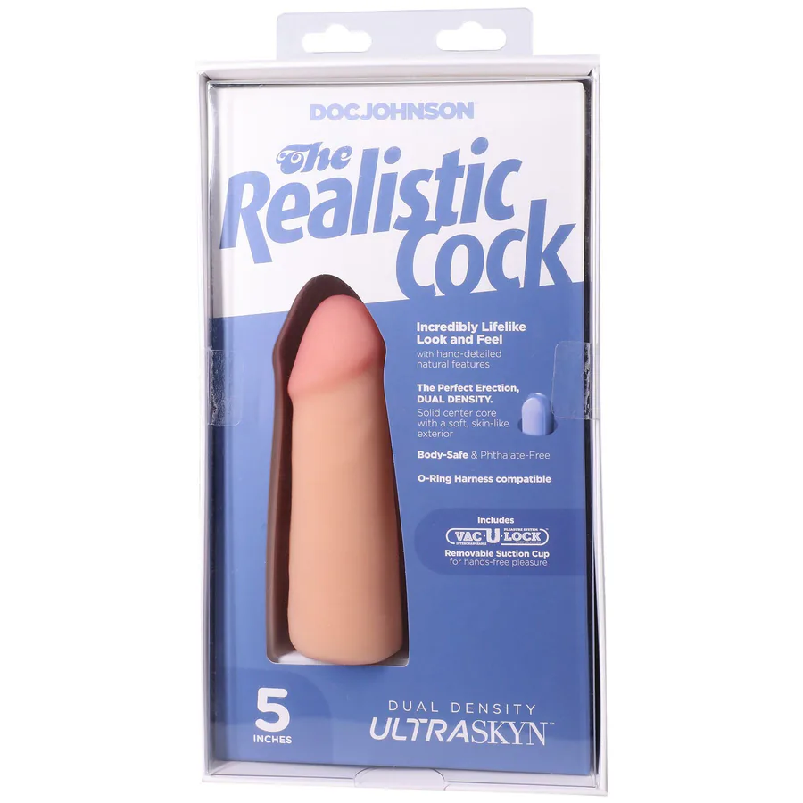 Фалоімітатор Doc Johnson The Realistic Cock ULTRASKYN - 5 Inch Vanilla