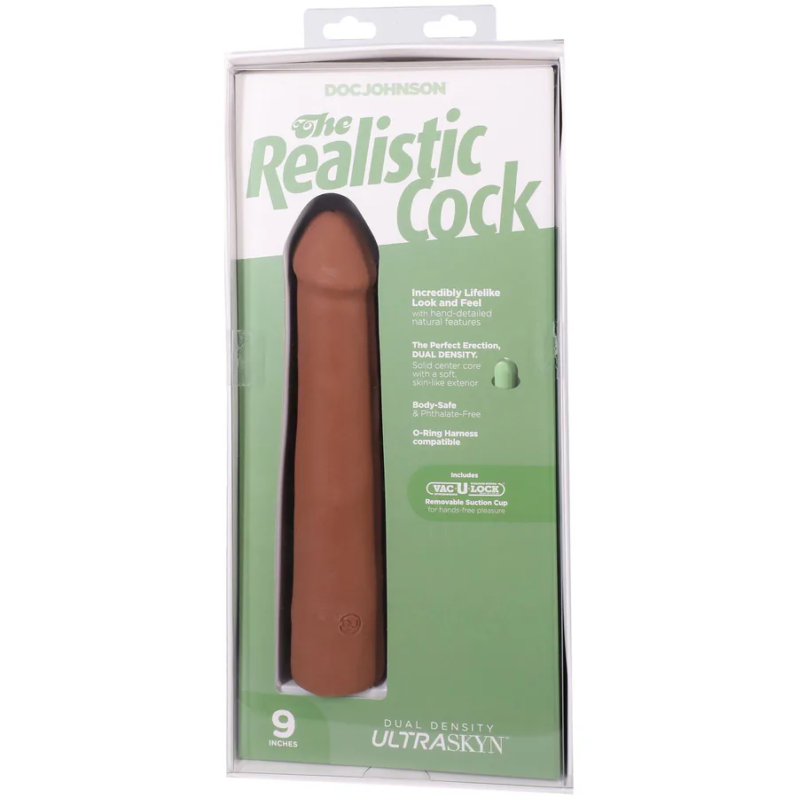 Фаллоимитатор Doc Johnson The Realistic Cock ULTRASKYN - 9 Inch Caramel