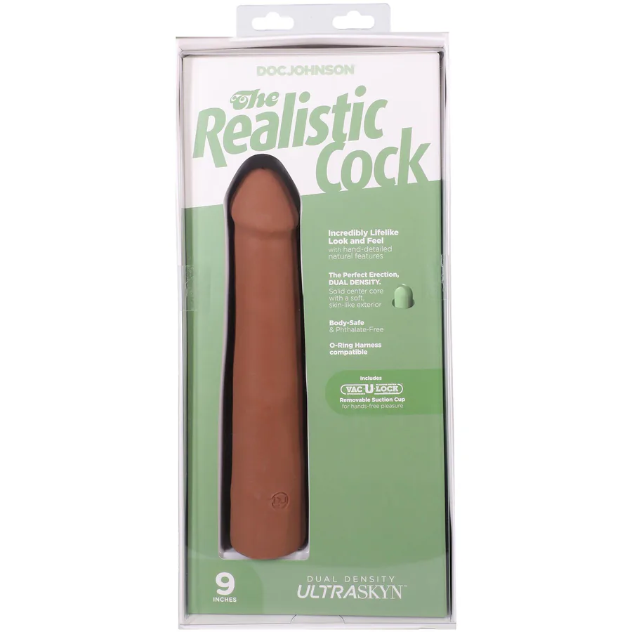 Фаллоимитатор Doc Johnson The Realistic Cock ULTRASKYN - 9 Inch Caramel