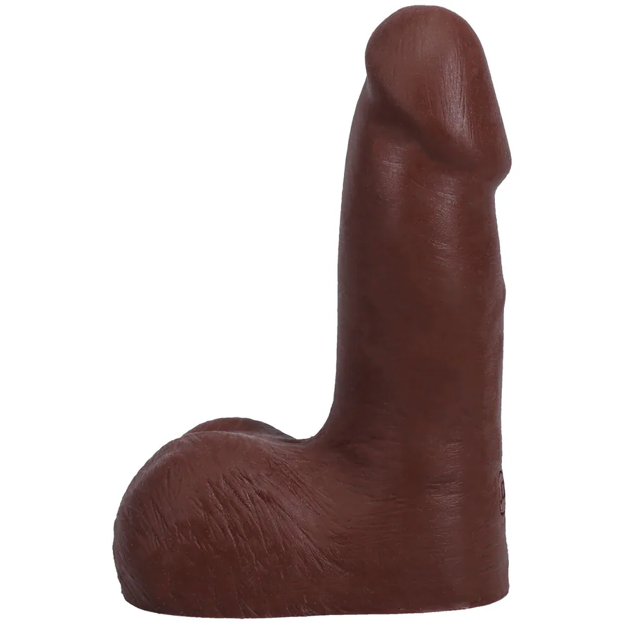 Фалоімітатор Doc Johnson The Realistic Cock ULTRASKYN - 5 Inch with Balls Chocolate