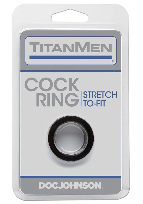 Ерекційне кільце Doc Johnson Titanmen Tools - Cock Ring - Black