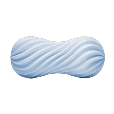 Мастурбатор Tenga FLEX Bubbly Blue зі змінною інтенсивністю, можна скручувати, вакуум