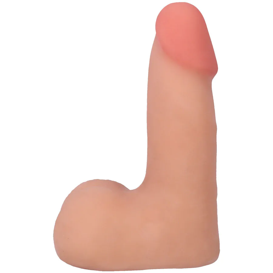 Фалоімітатор Doc Johnson The Realistic Cock ULTRASKYN - 5" with Balls Vanilla (надрив паковання!!!)