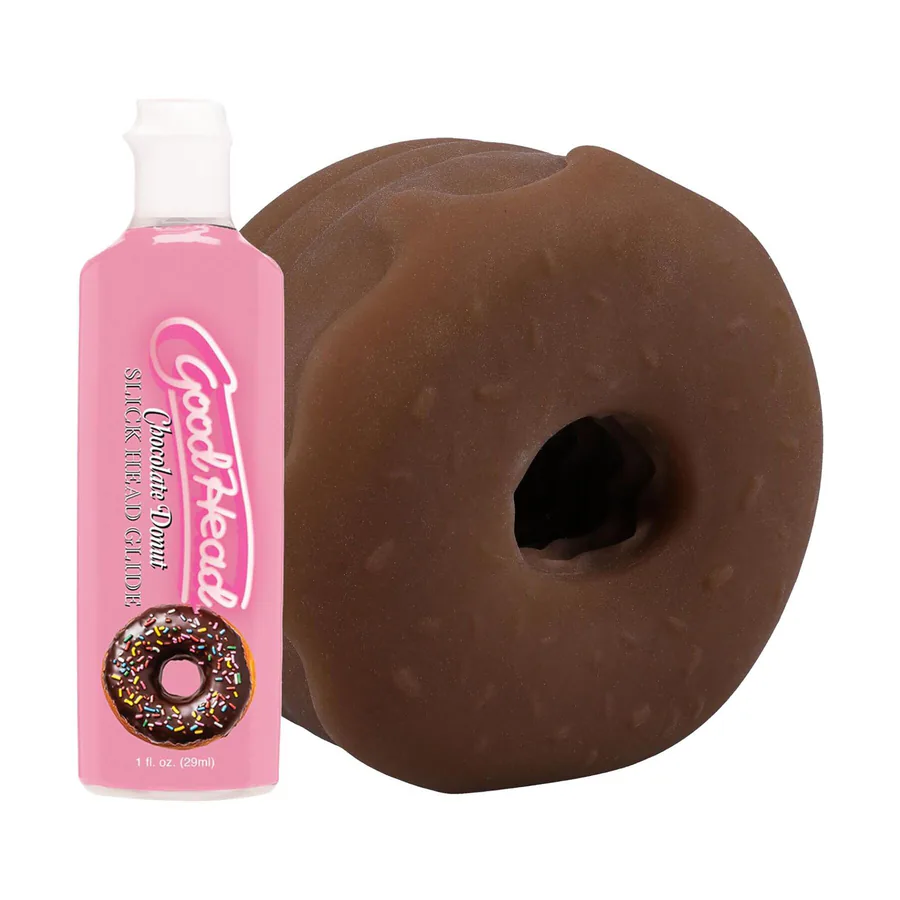Набір для мінету Doc Johnson GoodHead Chocolate Donut Blowjob Set (м'яте паковання!!!)