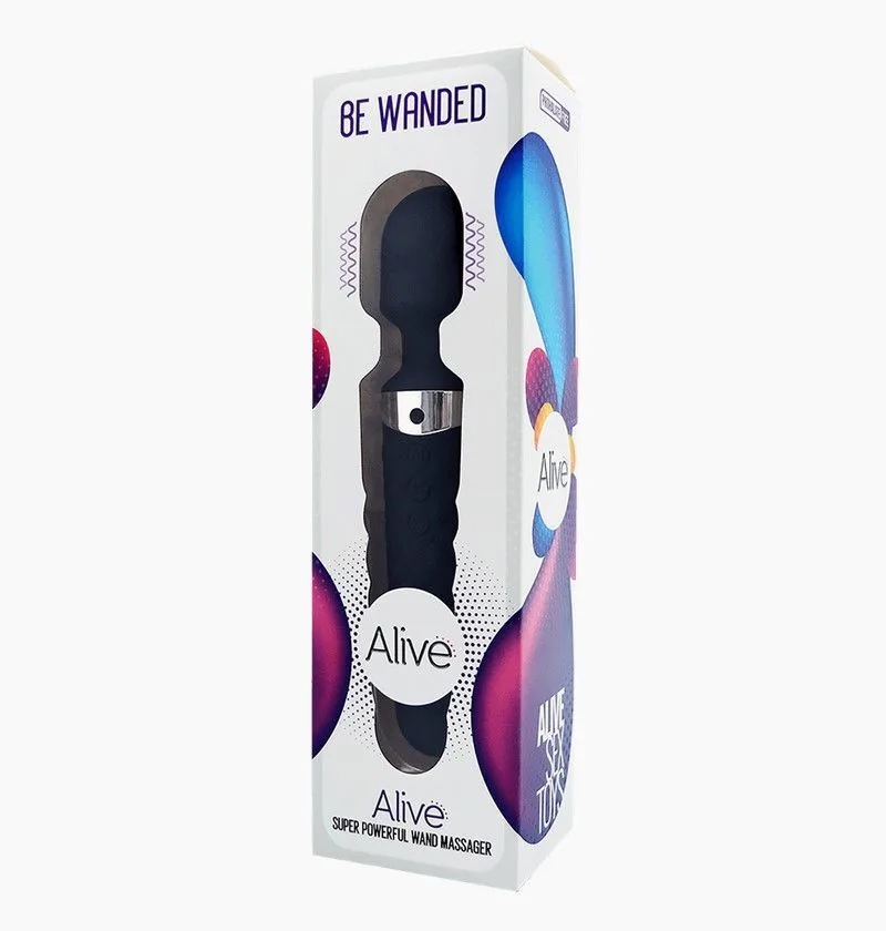 Мінівібромасажер Alive Be Wanded Black (м'яте паковання!!!)