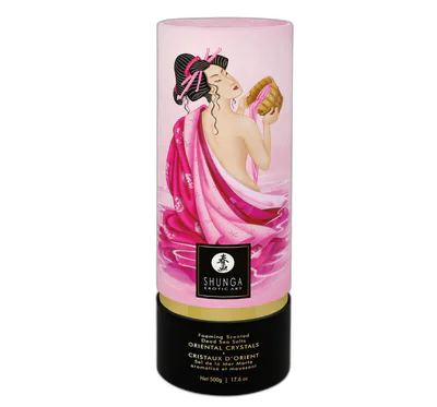 Пінлива сіль для ванни Shunga Dead Sea salt Oriental Crystals — Rose Petal (500 г), Мертвого моря