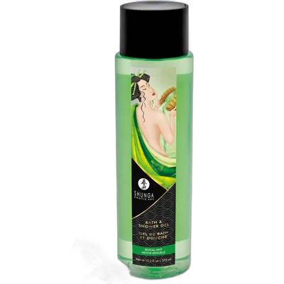Гель для ванни та душу Shunga Sensual Mint, 370 мл, з рослинними оліями та вітаміном Е