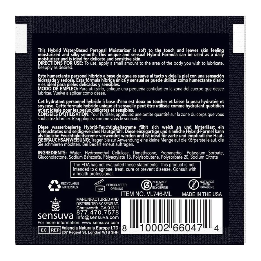 Пробник Sensuva - Hybrid Formula Cotton Candy (6 мл)