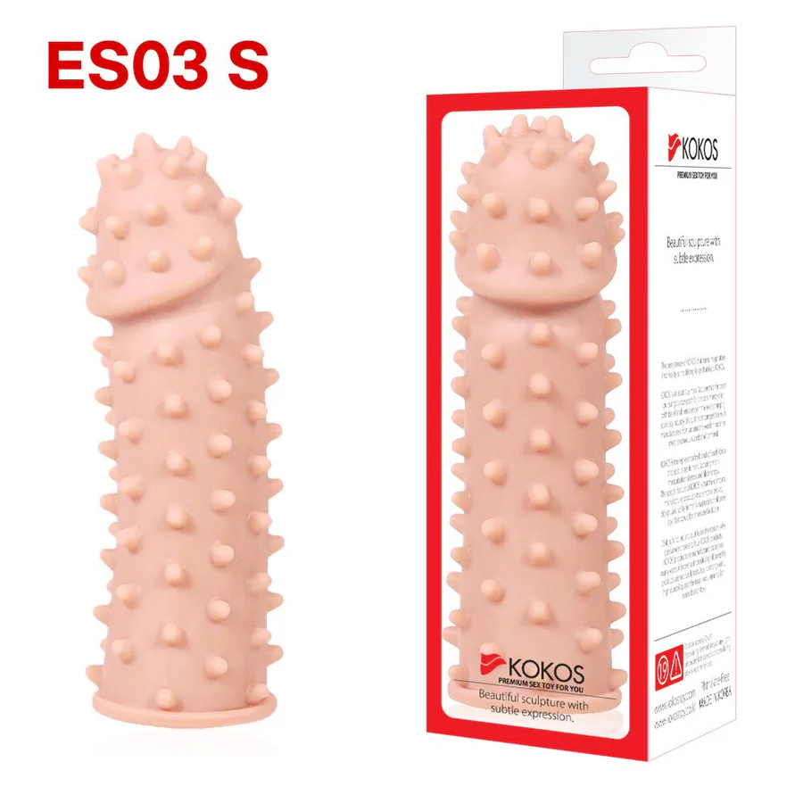 Насадка на член Kokos Extreme Sleeve ES.03 розмір S, потовщувальна, стимулюючий рельєф
