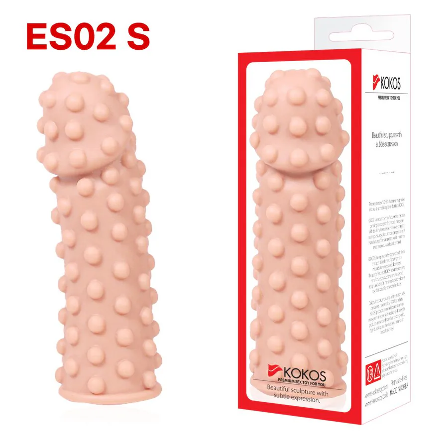 Насадка на член Kokos Extreme Sleeve ES.02 размер S, потовщувальна, стимулюючий рельєф
