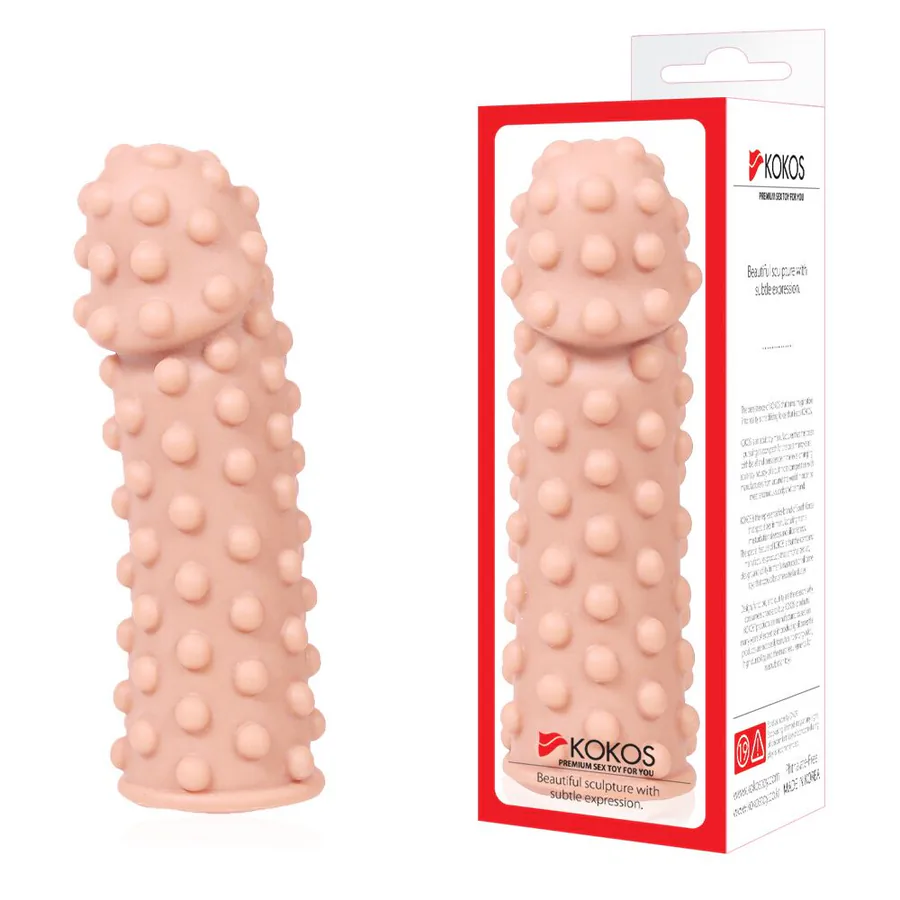 Насадка на член Kokos Extreme Sleeve ES.02 размер S, потовщувальна, стимулюючий рельєф