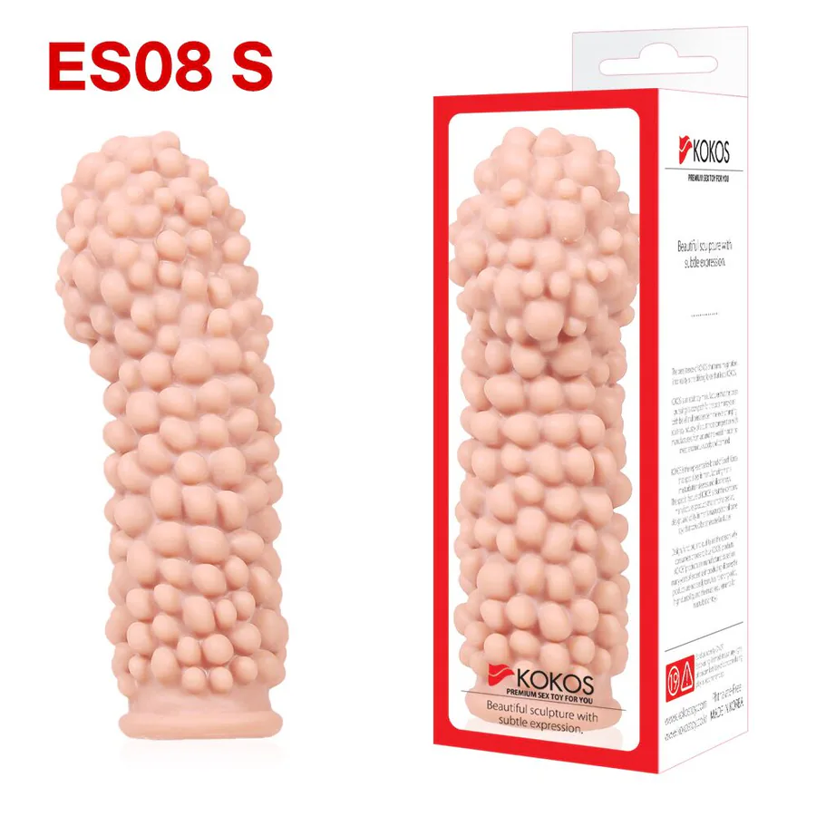 Насадка на член Kokos Extreme Sleeve ES.08 размер S, утолщающая, стимулирующий рельеф