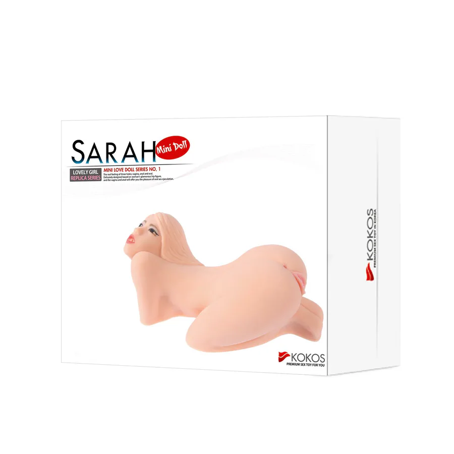 Мастурбатор мини-кукла Kokos Sarah 2WayPlus с вибрацией и массажем