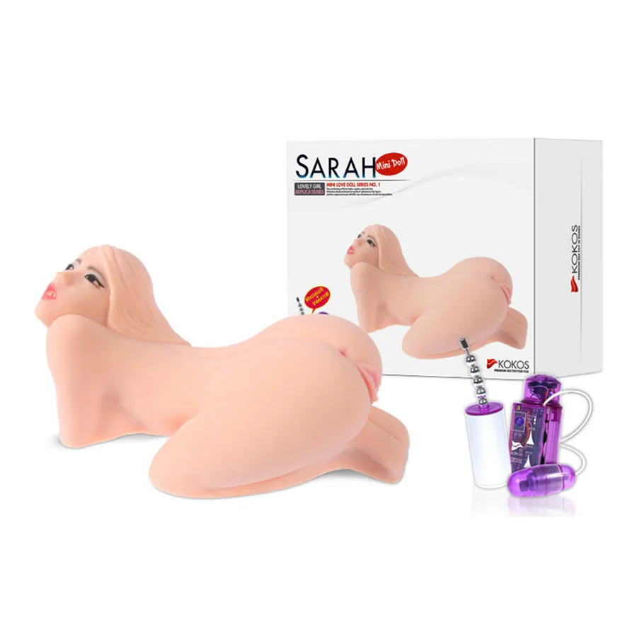 Мастурбатор мини-кукла Kokos Sarah 2WayPlus с вибрацией и массажем
