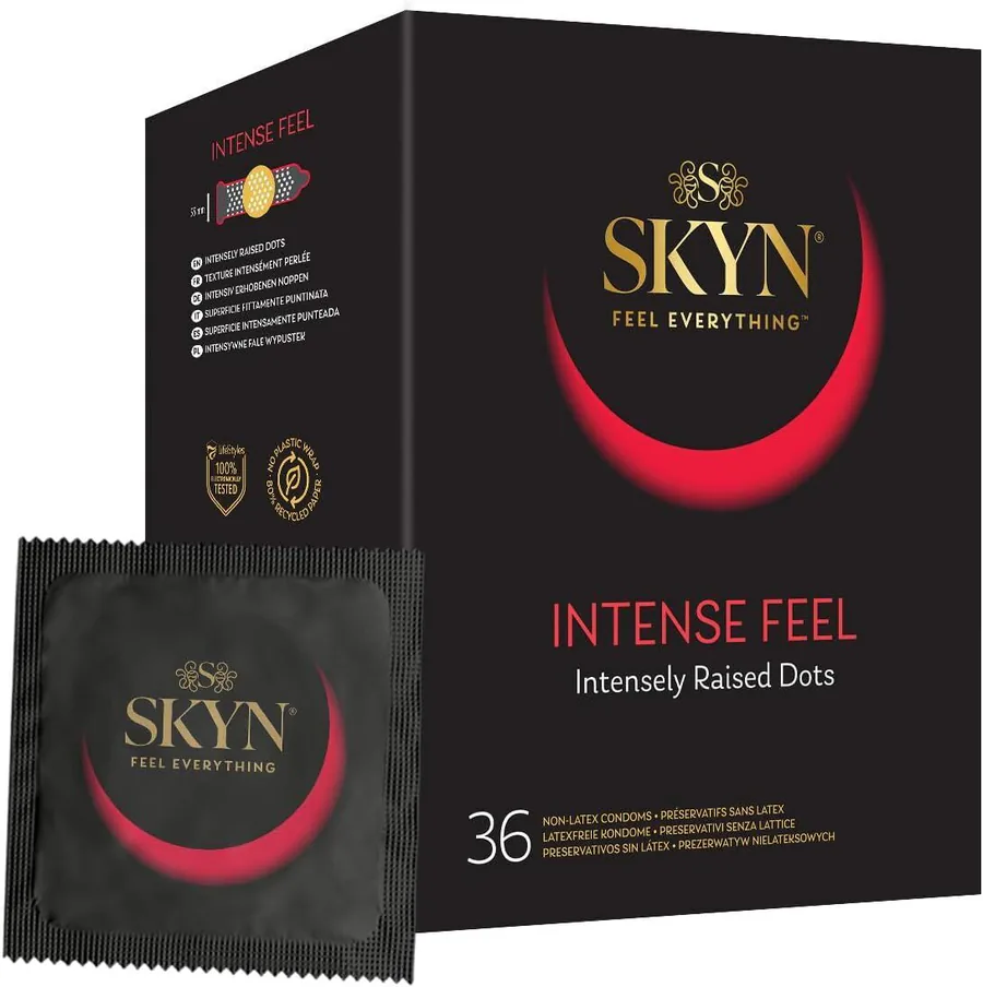 Безлатексные премиум-презервативы SKYN Intense Feel 36 шт (мятая упаковка!!!)