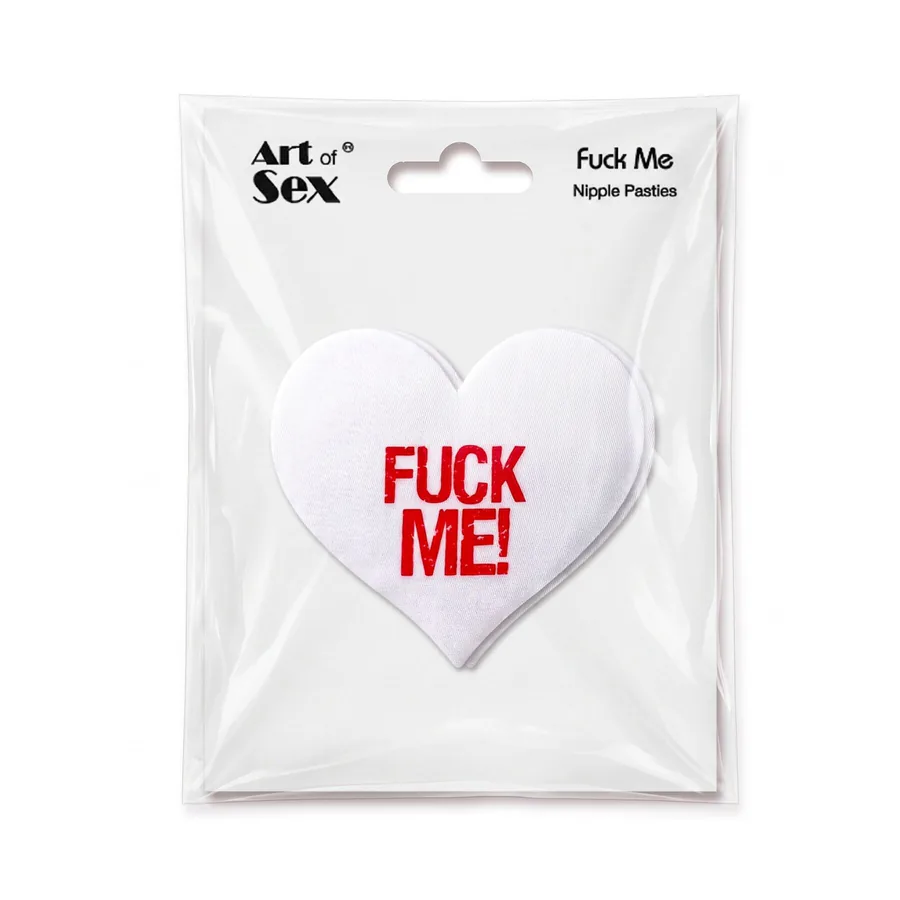 Пестис-сердечки Art of Sex - Fuck me, белый