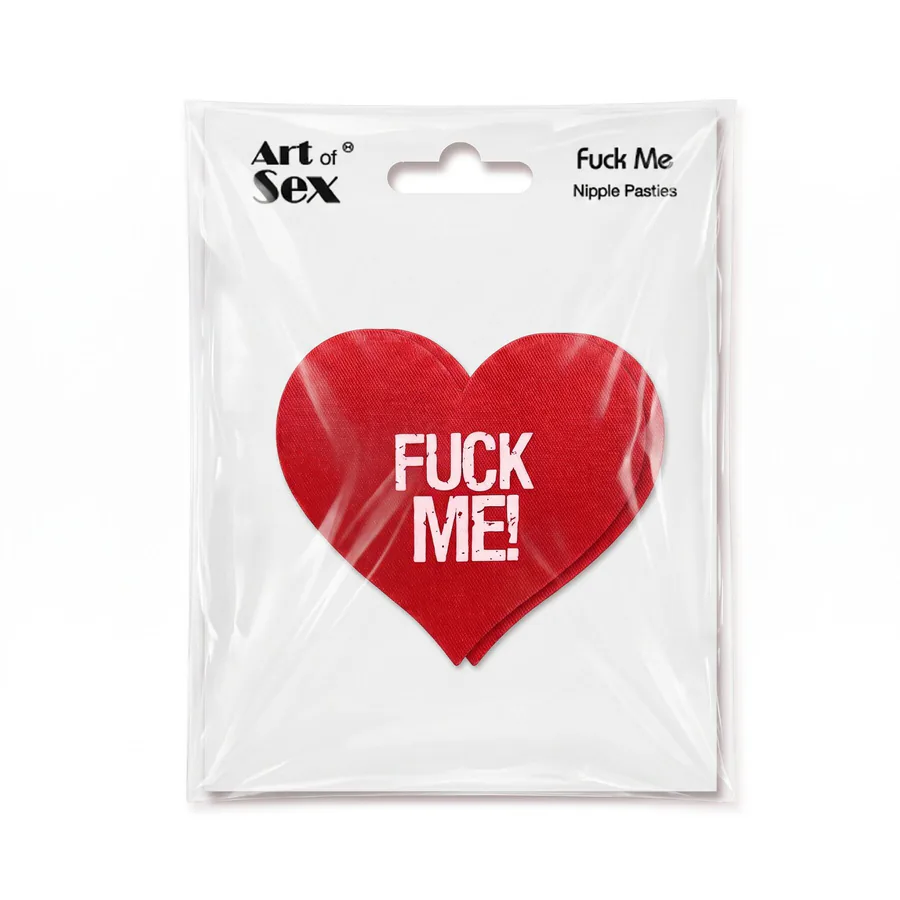 Пестис-сердечка Art of Sex - Fuck me, червоний