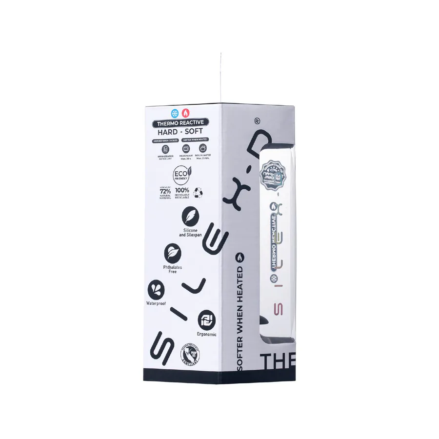 Анальна пробка SilexD Model 2, size M, чорна, двошарова, з ефектом пам’яті, діаметр 4 см