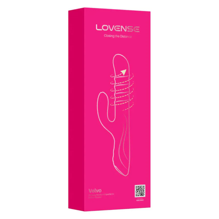 Вібратор-кролик Lovense Velvo з обертовими кульками на 360° за технологією WaveRoller