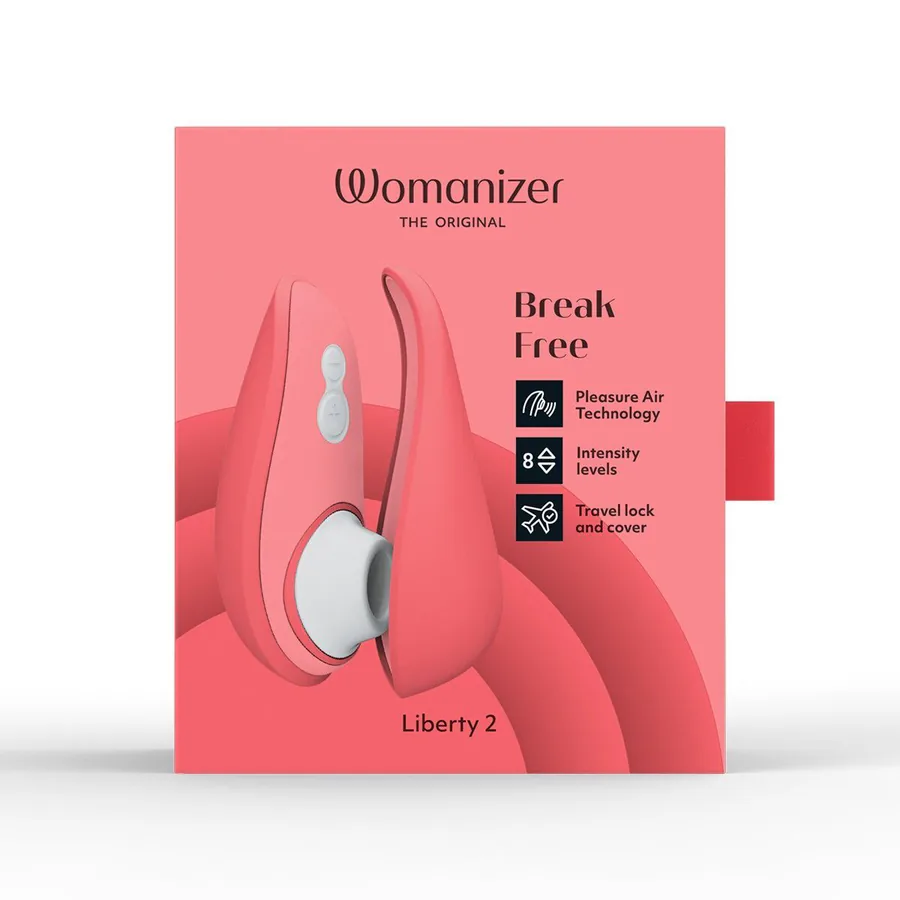 Вакуумний кліторальний стимулятор Womanizer Liberty 2 Vibrant Rose (м'яте паковання!!!)