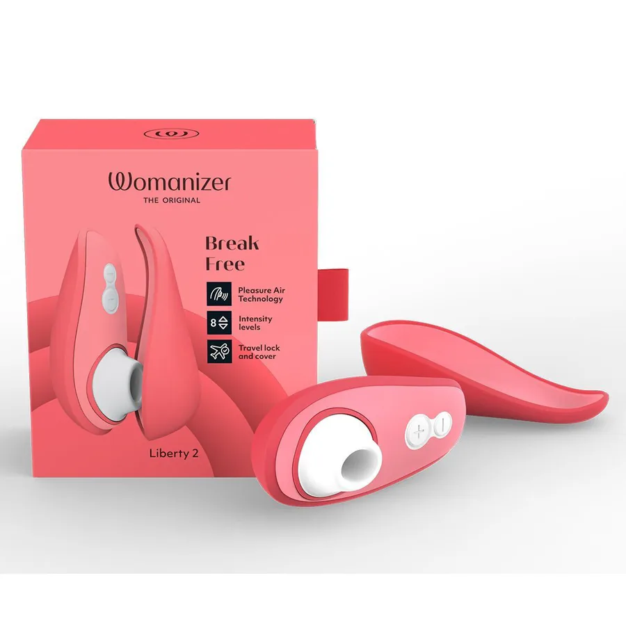 Вакуумний кліторальний стимулятор Womanizer Liberty 2 Vibrant Rose (м'яте паковання!!!)