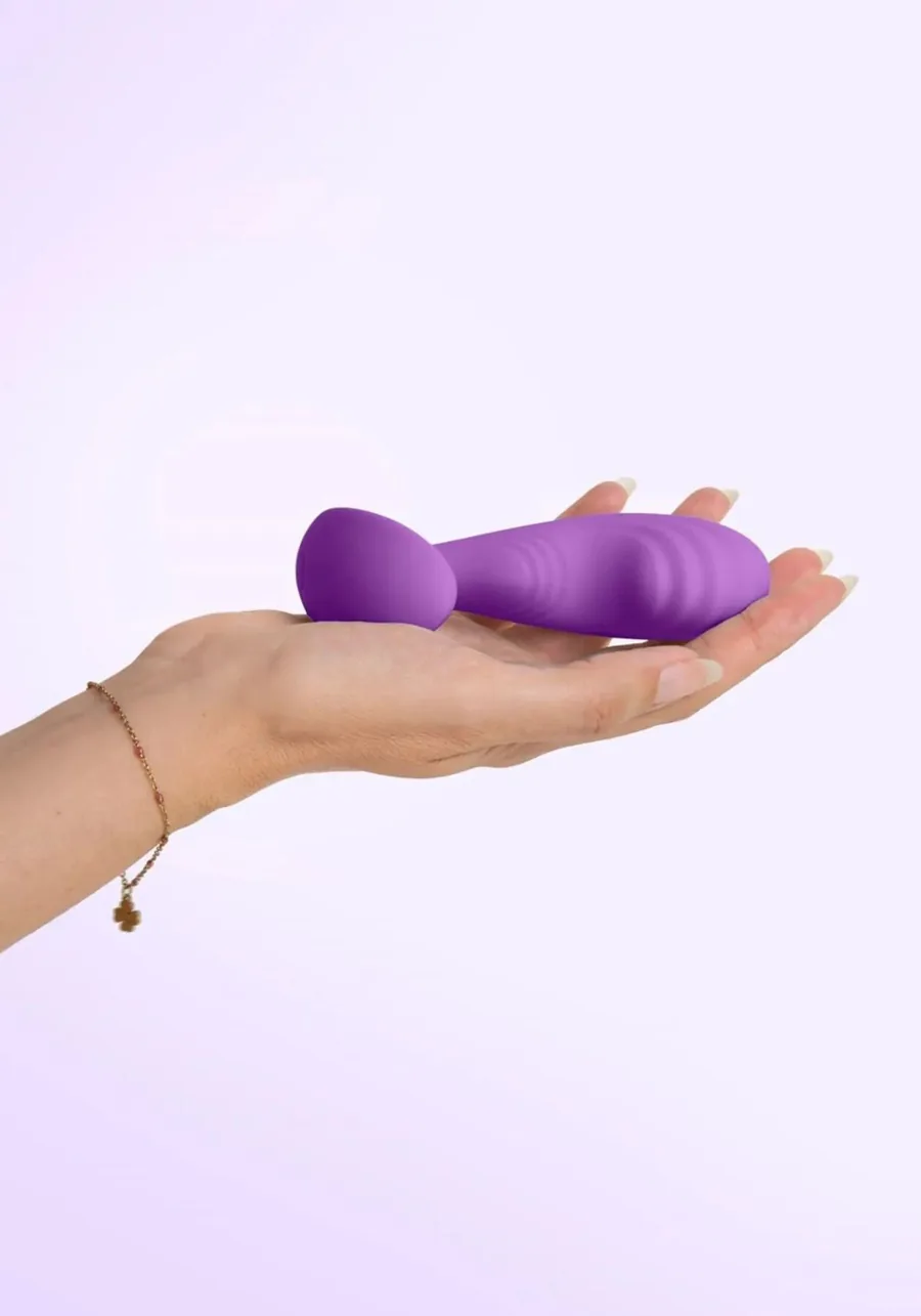 Вибромассажер простаты S Pleasures Premium Cozy, Purple, с рельефной головкой, 10 режимов