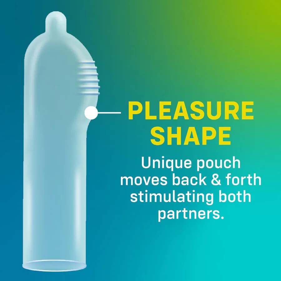 Презерватив ONE Pleasure Plus, 1 шт, с ребристым участком на конце, со смазкой