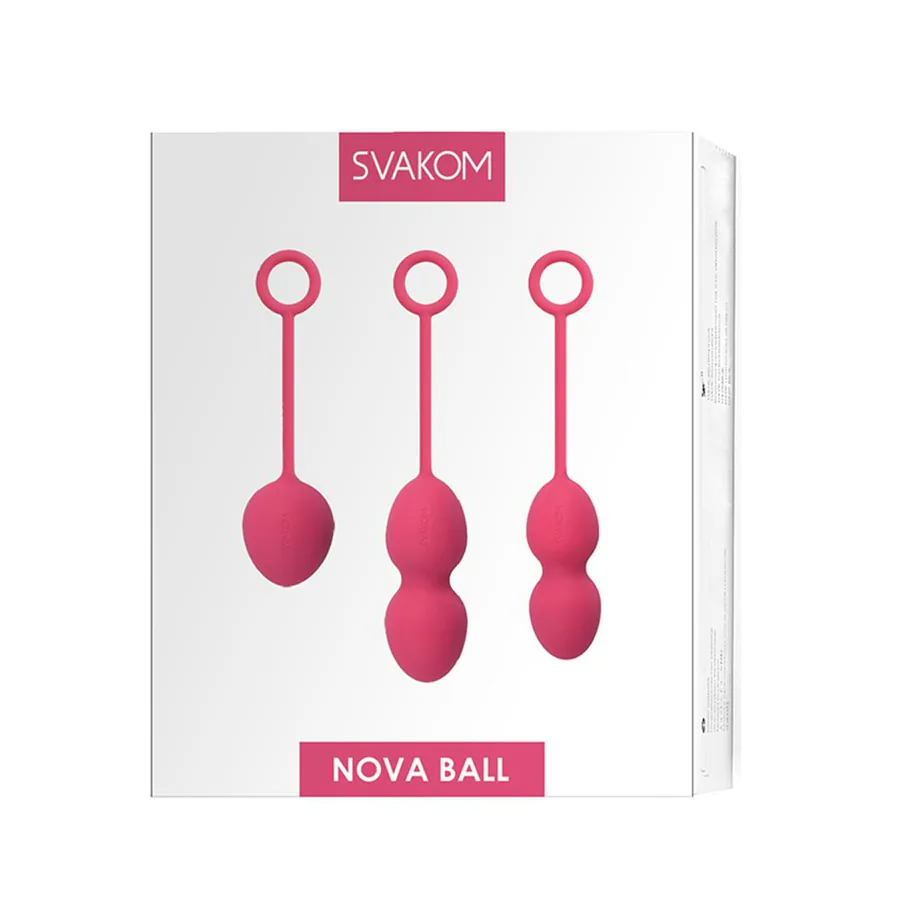 Набор вагинальных шариков со смещенным центром тяжести Svakom Nova Plum Red
